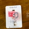 Pink Hang on there is no need to bleed Badge Reel, Funny Badge Reel, Labor and Delivery ID Holder, Retractable Acrylic Badge, Nurse Gift