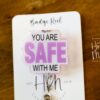 You are Safe with me Badge Reel, No Rainbow, Gay Pride Badge Reel, LGBT Pride Retractable Badge Reel, ID Holder