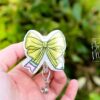 il_fullxfull.6780276311_oqp6 Yellow Teacher Bow Badge Reel, Badge ID, Stocking Stuffer, work lanyard, coquette Teacher, Teacher Appreciation Gift