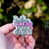 Positive Thinking Badge Reel, Retractable Badge Reel, Interchangeable Badge Reel, Glitter Badge Reel