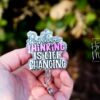 Positive Thinking Badge Reel, Retractable Badge Reel, Interchangeable Badge Reel, Glitter Badge Reel