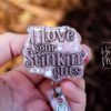 I love your Stinking guts, Nurse Badge Reel, Retractable ID Holder, Interchangeable, Glitter Badge Reel, Custom Badge Reel