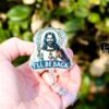 I'll be back Badge Reel, RN id Holder, Jesus Retractable Badge Reel, Nurse Gift, Funny Badge Reel, Glitter id holder, Easter Badge Reel