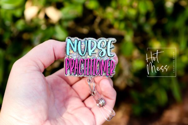 il_fullxfull.6831060429_9z7j Nurse Practitioner Badge Reel, np badge reel, RN ID Holder, Retractable Acrylic Badge Reel, Nurse Gift, Boo Boo Crew