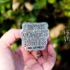 I support Women's rights and Wrongs Badge Reel, ID Holder, women empowerment, Feminist gift