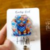4th of July USA Hyland Cow Badge Reel, Retractable Badge Reel, Teacher ID Holder, Nurse Badge Reel