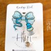 il_fullxfull.6876777858_bd90 Blue Glitter Coquette Bow Badge Reel or Pin – Ultrasound Tech Toile Design, Sonographer ID Clip or Pin, Cute Medical Work Accessory