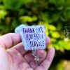 IUD Thank You Funny Badge Reel, Retractable Badge Reel, Interchangeable Badge Reel, OB ID Holder, Birth Control