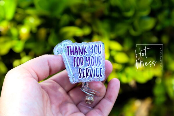 IUD Thank You Funny Badge Reel, Retractable Badge Reel, Interchangeable Badge Reel, OB ID Holder, Birth Control