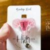 il_fullxfull.6909720842_bw9w 3D Uterus with IUD Badge Reel, Retractable Badge Reel, Interchangeable Badge Reel, Women's Health badge reel