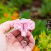 il_fullxfull.6909720846_7fa0 3D Uterus with IUD Badge Reel, Retractable Badge Reel, Interchangeable Badge Reel, Women's Health badge reel