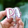 Physician Assistant Glitter Badge Reel – Sparkly PA Retractable ID Holder, Cute Badge Clip for Medical Professionals