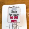 Goals for the Day: No One Dies Badge Reel – Funny Glitter Retractable ID Holder for Nurses, EMTs, Doctors, and Medical Staff