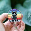 il_fullxfull.6924718733_rof8 Ally Cat Pride Badge Reel – LGBTQ+ Ally Retractable ID Holder with Rainbow Glitter, Cute Cat Badge Clip for Pride Month