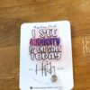 I See Audacity Is on Sale Today Badge Reel – Snarky Glitter Retractable ID Holder, Funny Badge Clip for Nurses, Teachers & Office Life