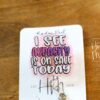 I See Audacity Is on Sale Today Badge Reel – Snarky Glitter Retractable ID Holder, Funny Badge Clip for Nurses, Teachers & Office Life