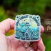 Don't forget to hydrate Funny Badge Reel, Retractable Badge Reel, Interchangeable Badge Reel, Stocking Stuffer