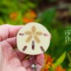 Sand Dollar badge reel, Mermaid badge reel, Retractable Acrylic Badge Reel, Nurse Gift, Teacher badge reel