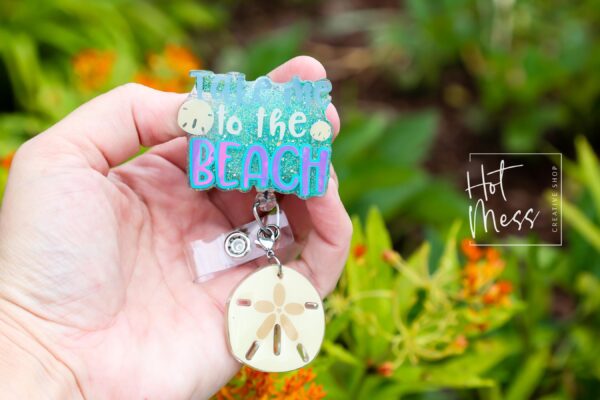 il_fullxfull.6957725343_l2mc Take Me to the Beach, Nurse ID Holder, Funny Badge Reel
