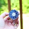 il_fullxfull.7046761496_mld1 Blue Holographic Sunflower Badge Reel, Retractable Badge Reel, Interchangeable Badge Reel