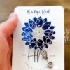 il_fullxfull.7046761498_4tzo Blue Holographic Sunflower Badge Reel, Retractable Badge Reel, Interchangeable Badge Reel