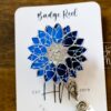 il_fullxfull.7046761500_dqdr Blue Holographic Sunflower Badge Reel, Retractable Badge Reel, Interchangeable Badge Reel