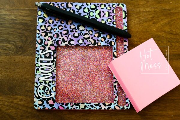 Large Customizable Notepad Holder, Desk Accessories, Teacher Gift, Nurse Accessories, Sticky Notes, Back to School