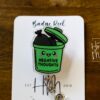 Trash Negative Thoughts Badge Reel, Positive Thoughts ID Holder, Nurse Gift, Mental Health, Therapist ID Holder, School Counselor