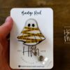 CSI Ghost Badge Reel,  Halloween ID Holder, Interchangeable Glitter badge reel, forensic science Ghost