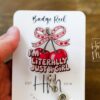 I'm literally just a girl Badge Reel, Feminist Badge Reel, Interchangeable ID holder, cute badge reel