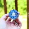 il_fullxfull.7094730211_go8v Blue Holographic Sunflower Badge Reel, Retractable Badge Reel, Interchangeable Badge Reel