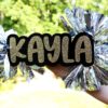 Name Cheer Stick, Spirit Stick, Game Day Stick, Personalized Name Cheer Sign With Pom Poms