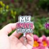 My Energy is Expensive Badge reel, RN ID Holder, Retractable Acrylic Badge Reel, Nurse Gift, Night Shift, Gift for Swifty