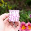 You sure about that Badge Reel Retractable Badge Reel, Interchangeable Badge Reel, ID Holder, Stocking Stuffer, Personalized gift
