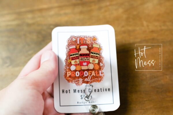 It's Propofall Y'all Badge Reel, Anesthesia Badge Reel, Nurse ID Holder, PACU ID Holder, crna badge reel, pacu pin, nurse thanksgiving
