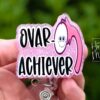 Ovar-Achiever Badge Reel, Retractable Badge Reel, Interchangeable Badge Reel, OBGYN Badge Reel