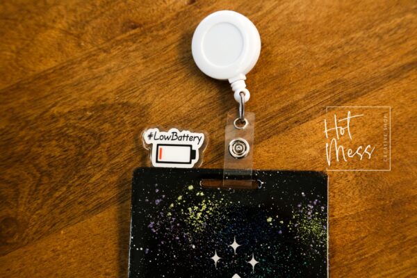 Badge Topper, badge accessories. Nurse ID Accessory, Low battery