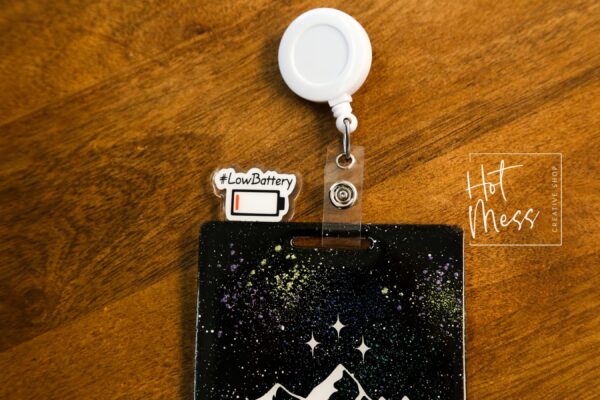 Badge Topper, badge accessories. Nurse ID Accessory, Low battery