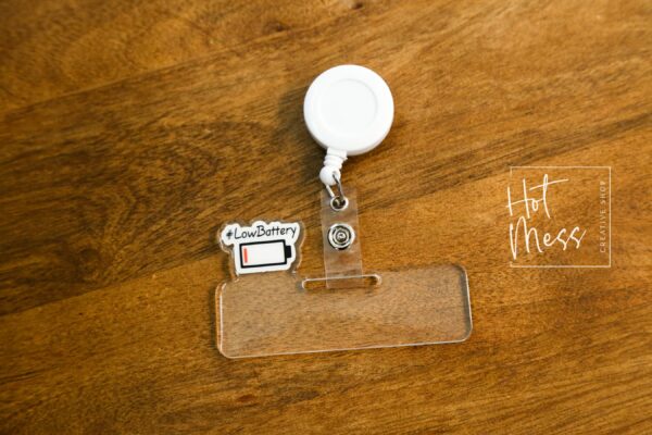 Badge Topper, badge accessories. Nurse ID Accessory, Low battery