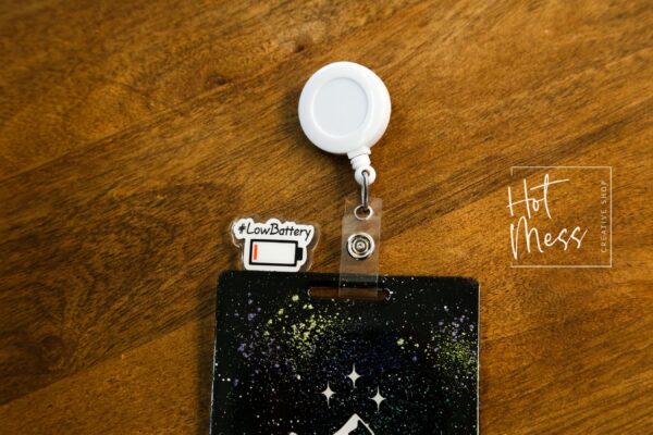 Badge Topper, badge accessories. Nurse ID Accessory, Low battery