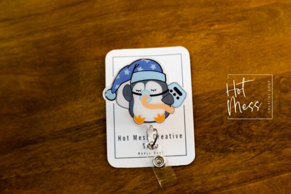 CPAP Badge Reel, Sleep Study ID holder, funny badge reel, Interchangeable Badge Reel