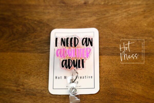 il_fullxfull.7276403627_8zd7 I need an adultier adult Badge Reel, Retractable Badge Reel, Interchangeable Badge Reel, Funny Badge Reel, Dark Humor