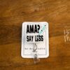AMA? Say Less Funny Badge Reel, Nurse Badge Reel, ID Holder, Retractable Badge, medical humor, rn rt er ed md cna, Stocking Stuffer