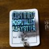 Certified Hospitalist Babysitter Funny Badge Reel, Inhaler Badge Reel, Retractable ID Holder, Interchangeable, Glitter Badge Reel