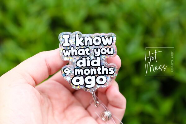 il_fullxfull.7287231531_5tmn Witty Labor & Delivery Nurse Badge Reel - Retractable, Interchangeable, Glitter Customizable ID Holder