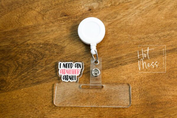 il_fullxfull.7287236907_jlu1 Badge Topper, badge accessories. Nurse ID Accessory, I need an Adultier Adult