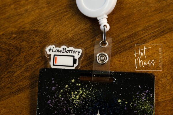 Badge Topper, badge accessories. Nurse ID Accessory, Low battery
