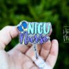 NICU Nurse Badge Reel, Glitter Badge Reel, Nurse ID Holder, Floral Badge Reel, Labor and Delivery Nurse