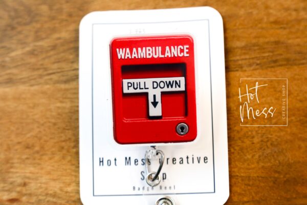 il_fullxfull.7300047710_1w3u Waambulance Badge Reel: Funny Fire Alarm Retractable ID Holder for Nurses & EMTs