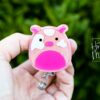 Pig Squish badge reel, Interchangeable Badge Reel, Teacher ID Holder, animal badge reel, Nurse Badge Holder, Stocking Stuffer